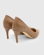 PATRICIA Brown Leather Women's Stiletto - Image 4