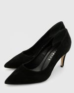 PATRICIA Black Suede Leather Women's Stiletto - Image 2