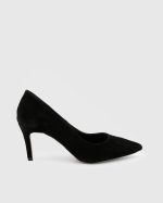 PATRICIA Black Suede Leather Women's Stiletto