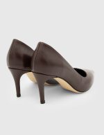 PATRICIA Burgundy Leather Women's Stiletto - Image 4