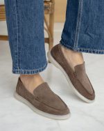 ELROYA Brown Leather Women's Loafer - Image 2