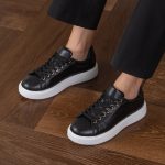 LUNETTE Black Leather Women's Sneaker