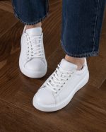 LUNETTE White Leather Women's Sneaker - Image 2
