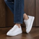 LUNETTE White Leather Women's Sneaker