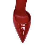 CARMELINE Red Leather Women's Heeled Sandal - Image 3