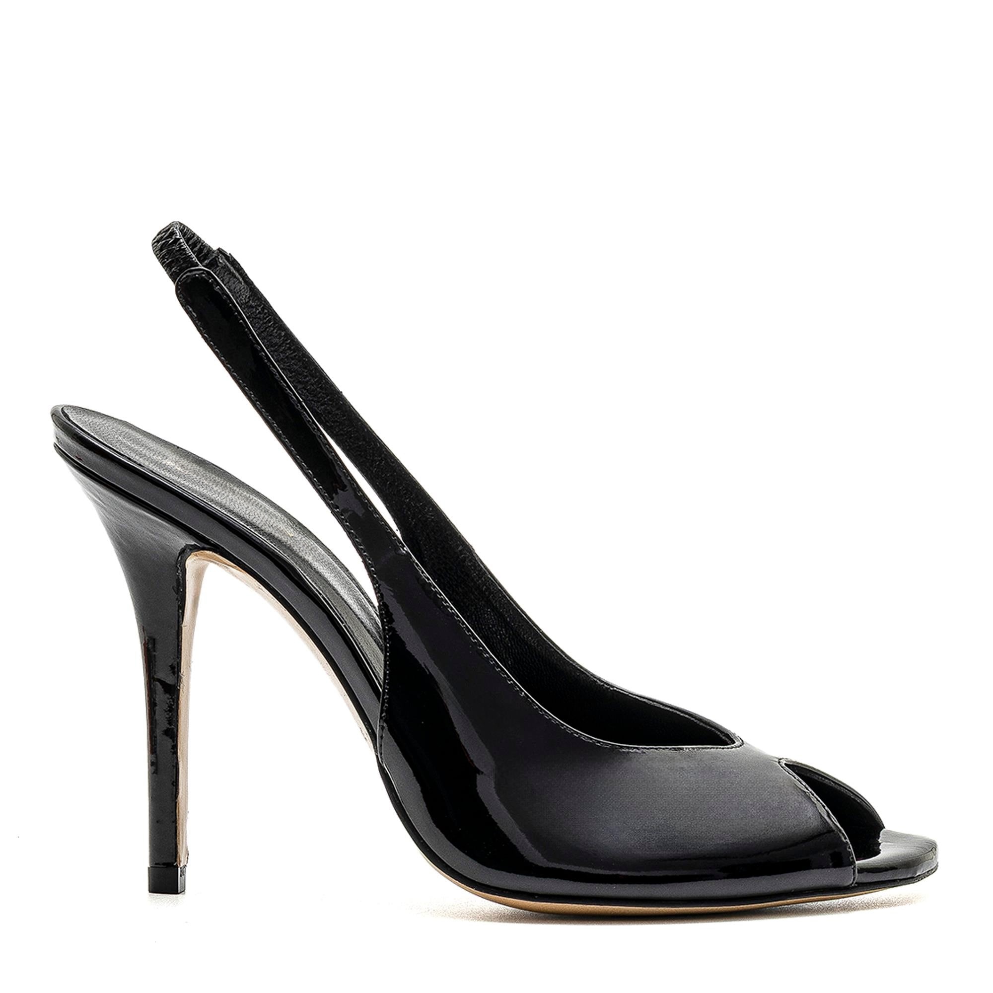IMG_3148.JPG DESIRE Black Leather Women's Heeled Sandal - Image 1