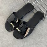 SOLARA Black Leather Women's Mulle