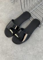 SOLARA Black Leather Women's Mulle