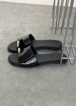 SOLARA Black Leather Women's Mulle - Image 3