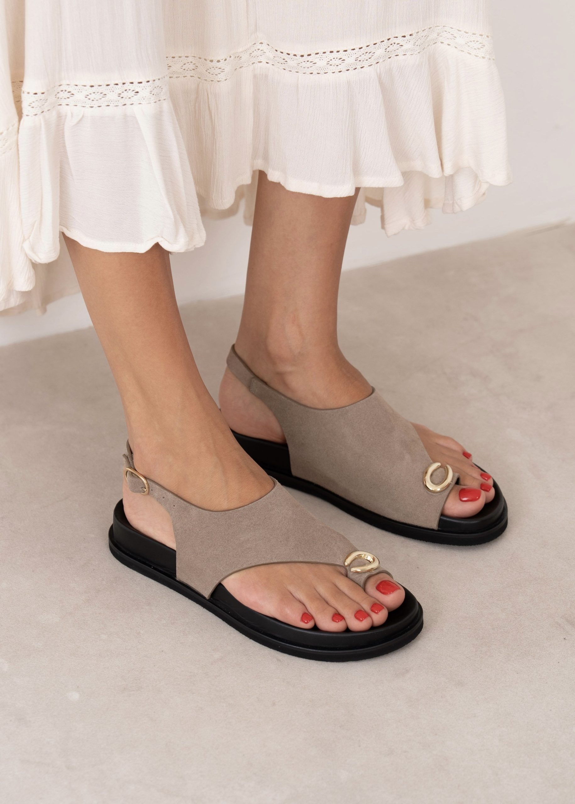 IMG_4798.JPG EVORA Mink Suede Leather Women's Mulle - Image 1
