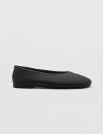 RAVENA Black Leather Women's Ballerina - Image 2