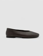 RAVENA Brown Leather Women's Ballerina - Image 2