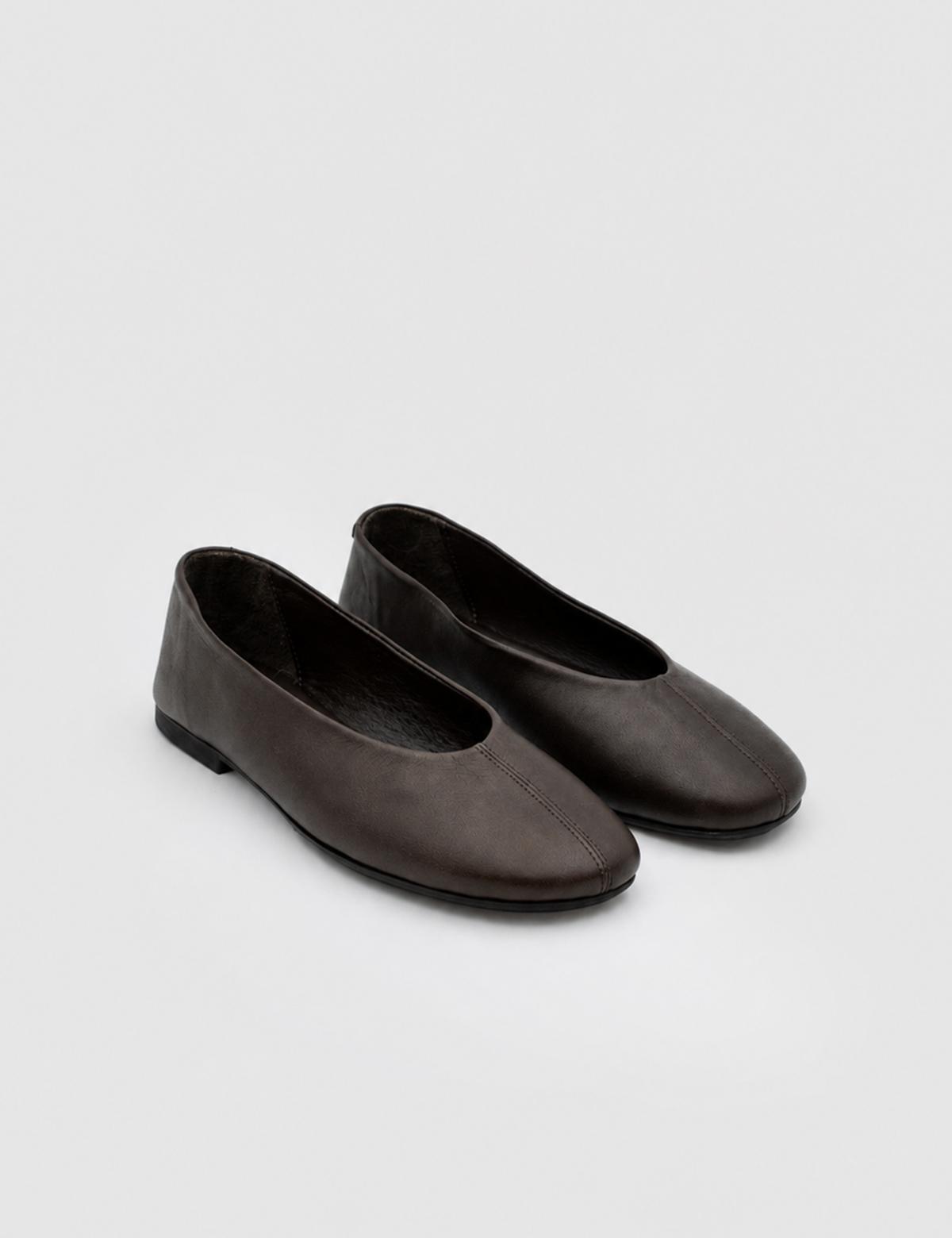 IMG_6363.JPG RAVENA Brown Leather Women's Ballerina - Image 1