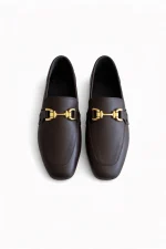 AXEL Brown Leather Women's Loafer