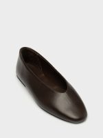 RAVENA Black Leather Women's Ballerina - Image 2