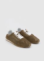 LADIN Camel Suede Leather Women's Sneaker - Image 2