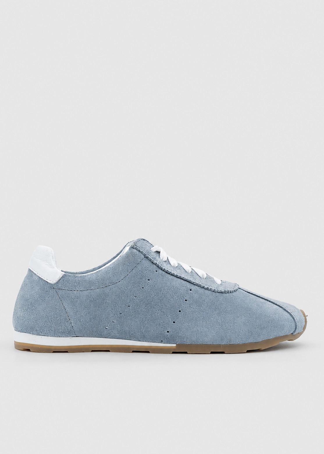 IMG_4530 LADIN Ice Grey Suede Leather Women's Sneaker - Image 1