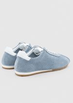 LADIN Ice Grey Suede Leather Women's Sneaker - Image 3