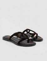 FLUI Brown Suede Leather Women's Mulle
