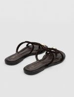 FLUI Brown Suede Leather Women's Mulle - Image 4