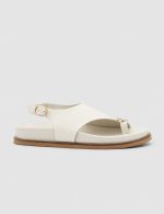 EVORA White Leather Women's Sandal - Image 2