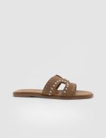 RIVIERA Brown Suede Leather Women's Mulle - Image 2