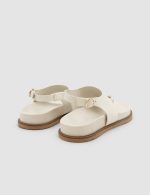 EVORA White Leather Women's Sandal - Image 4