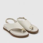 EVORA White Leather Women's Sandal