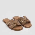 RIVIERA Brown Suede Leather Women's Mulle