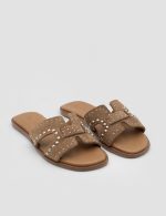 RIVIERA Brown Suede Leather Women's Mulle