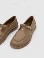 MONROE Brown  Leather Women's Sandal - Image 3