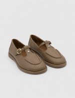 MONROE Brown  Leather Women's Sandal