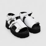 LUNA White Leather Women's Sandal