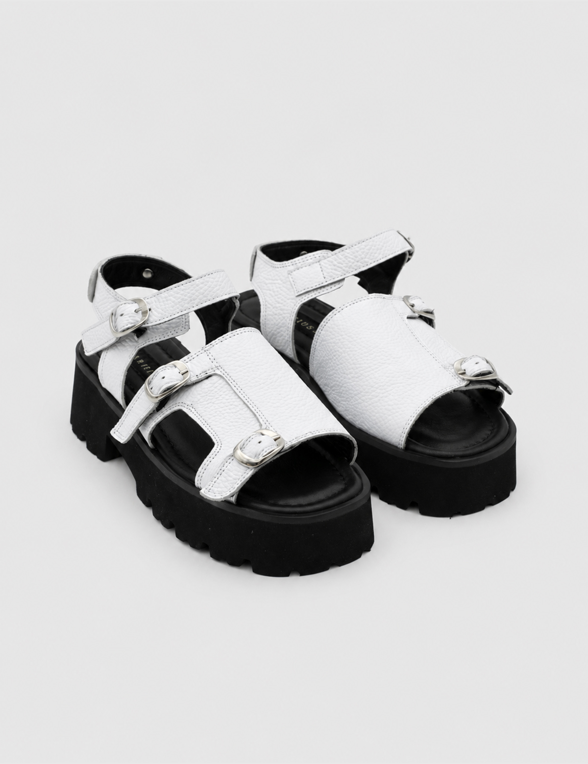IMG_6511.JPG LUNA White Leather Women's Sandal - Image 1