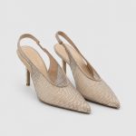 INES White Women's Heeled Sandal