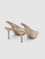 INES White Women's Heeled Sandal - Image 4