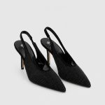 INES Black  Women's Heeled Sandal