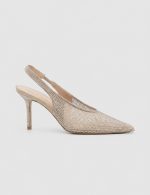 INES White Women's Heeled Sandal - Image 2