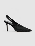 INES Black  Women's Heeled Sandal - Image 2