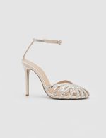ROXANA White Leather Women's Heeled Sandal - Image 2