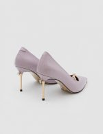 AMORETTE Purple Leather Women's Stiletto - Image 3