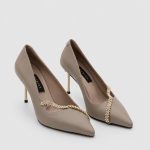 AMORETTE Mink Leather Women's Stiletto