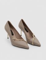 AMORETTE Mink Leather Women's Stiletto
